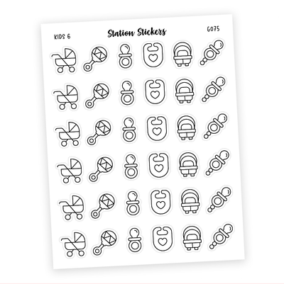 ICONS • KIDS 6 - Station Stickers