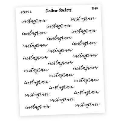 INSTAGRAM • SCRIPTS - Station Stickers