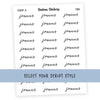 Joanns • Script Stickers - Station Stickers