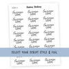 Lacrosse Game • Script Stickers - Station Stickers