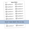 LIFE INSURANCE • Script Stickers - Station Stickers