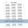 LUNCH WITH FAMILY • Script Stickers - Station Stickers