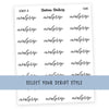 Meal Prep • Script Stickers - Station Stickers