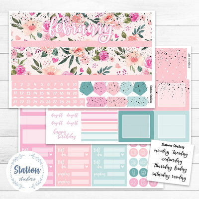 MONTHLY EC 7X9 DAILY DUO • LOVE - Station Stickers