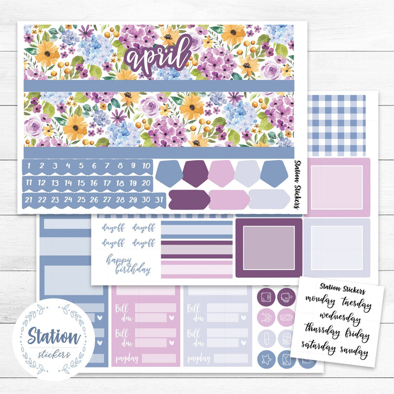 MONTHLY EC 7X9 DAILY DUO • SPRING - Station Stickers