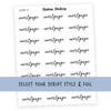 MORTGAGE • Script Stickers - Station Stickers