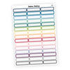 Multicolor • Skinny Label Stickers - Station Stickers