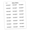 Nail Appt Script Stickers - Station Stickers