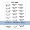 ORGANIZE CLOSET • Script Stickers