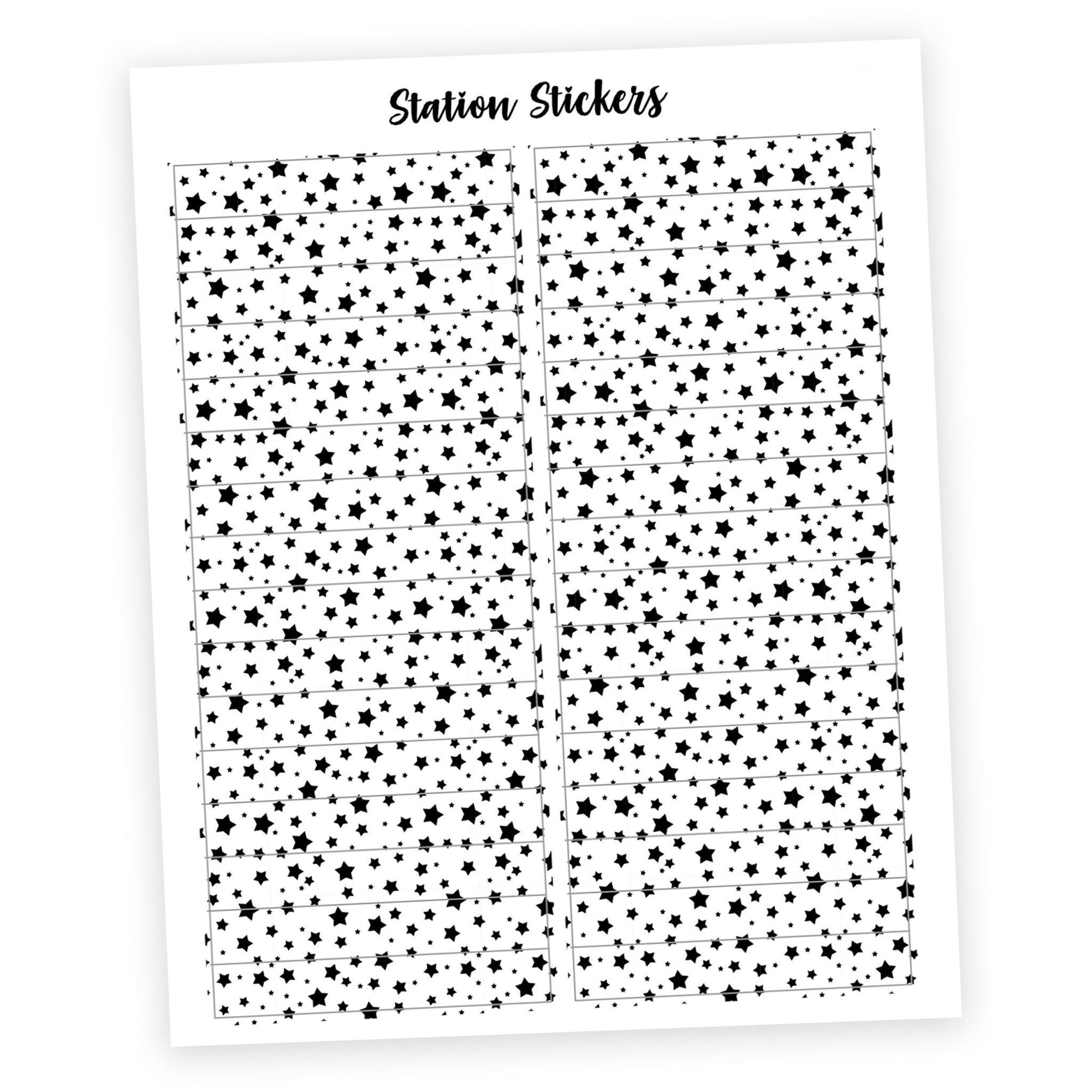 OVERLAY HEADER • STARS - Station Stickers