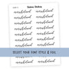 Overwhelmed Script Stickers - Station Stickers