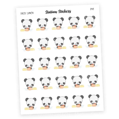 PACK LUNCH • PANDA - Station Stickers