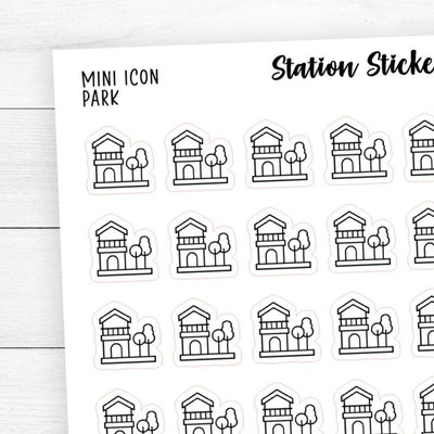 Park Icon Stickers - Station Stickers