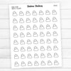 Partly Cloudy Mini Icon Stickers - Station Stickers