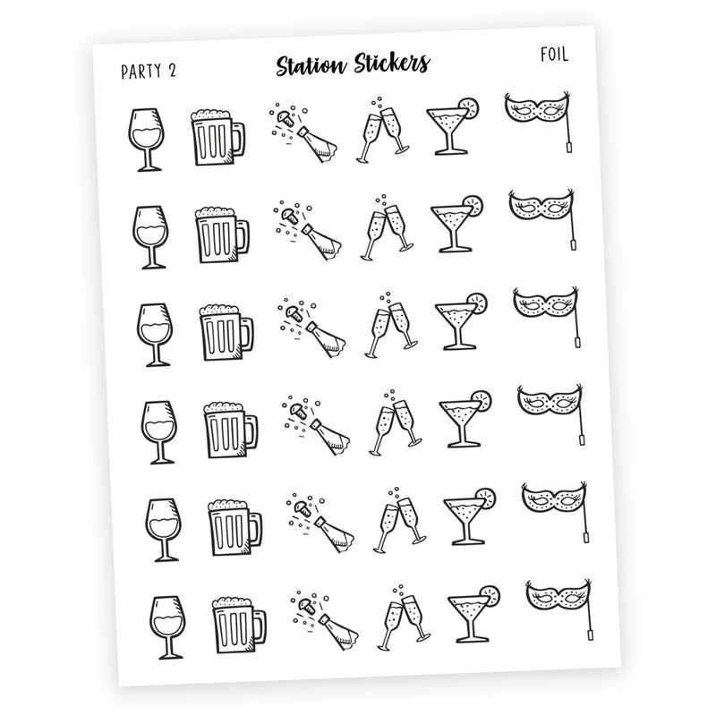 PARTY 2 • ICONS - Station Stickers