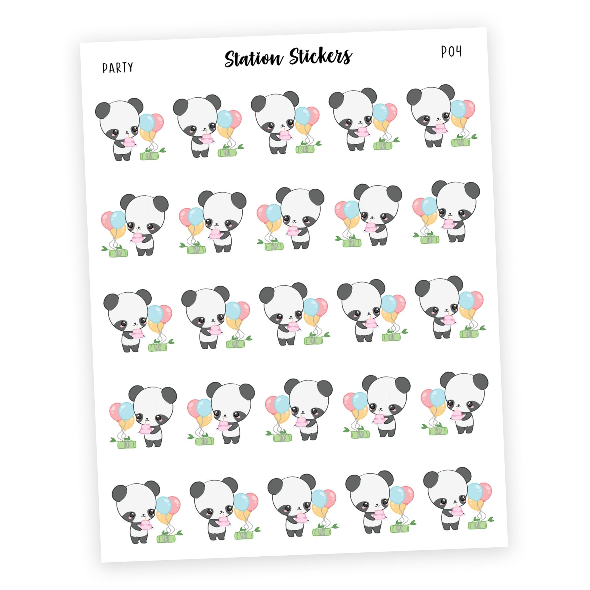 PARTY • PANDA - Station Stickers