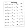 Party Script Stickers - Station Stickers