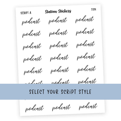 Podcast • Script Stickers - Station Stickers