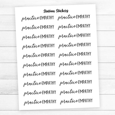practice empathy Script Stickers