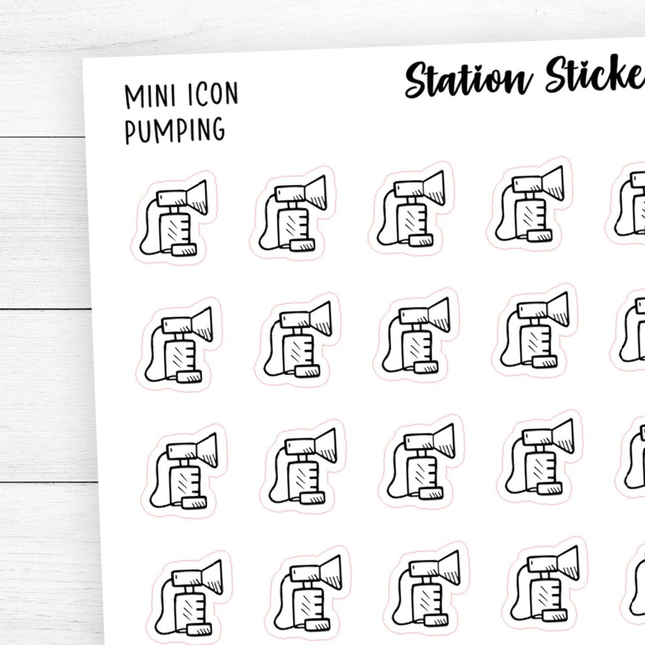 Pumping Icon Stickers