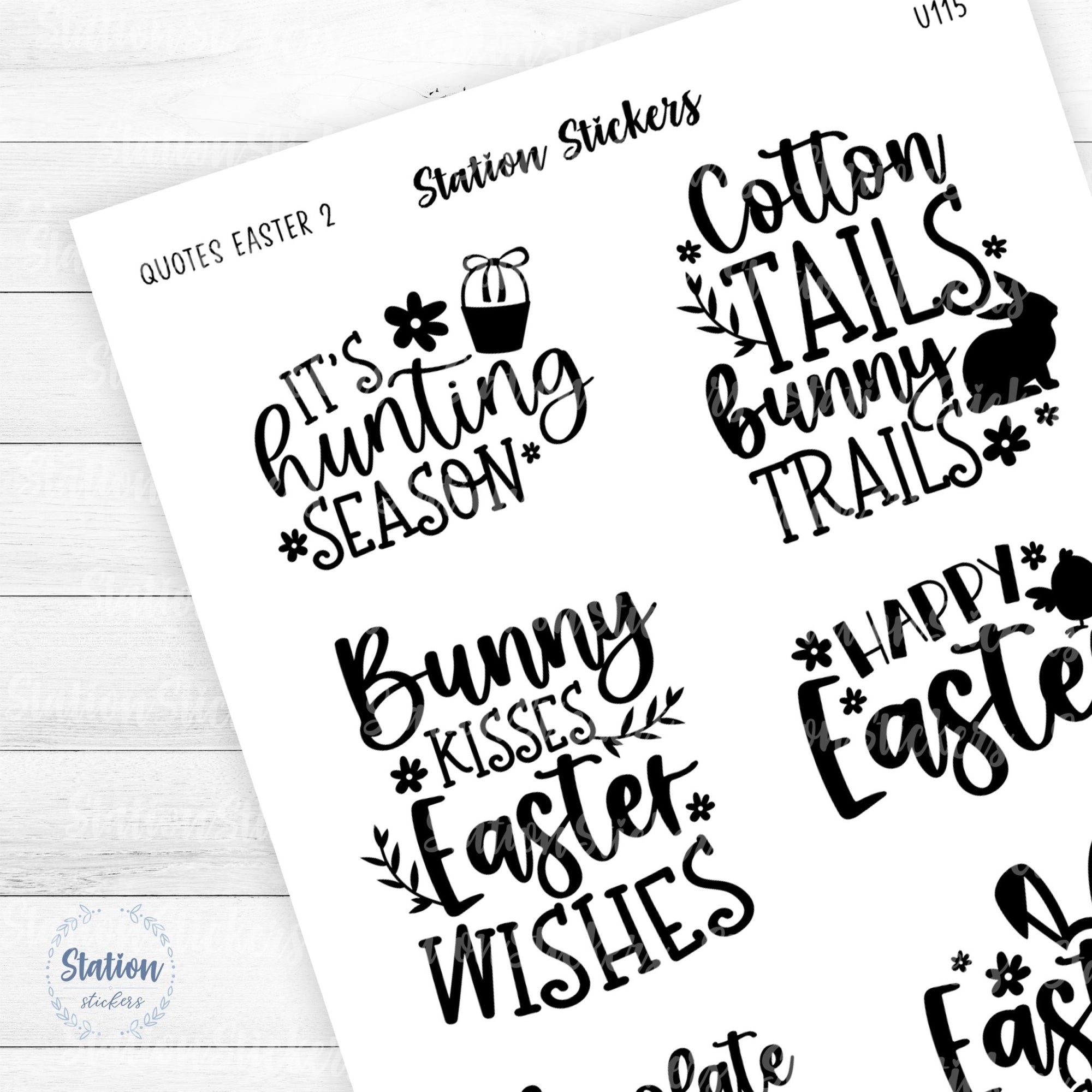 Easter Quote Stickers #2