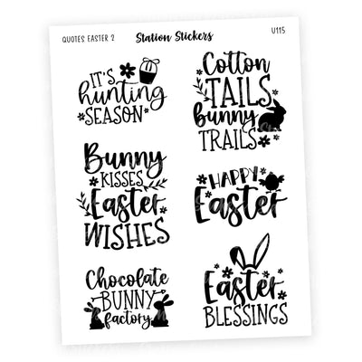 QUOTE • EASTER 2 - Station Stickers
