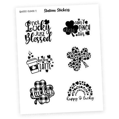 QUOTES • CLOVER 1 - Station Stickers