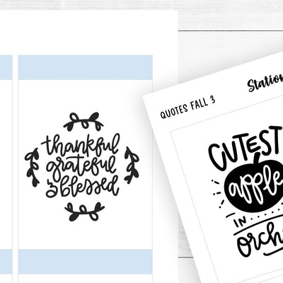 QUOTES • FALL 3 - Station Stickers