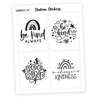 QUOTES • KINDNESS 2 - Station Stickers