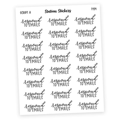 RESPOND TO EMAILS • Script Stickers