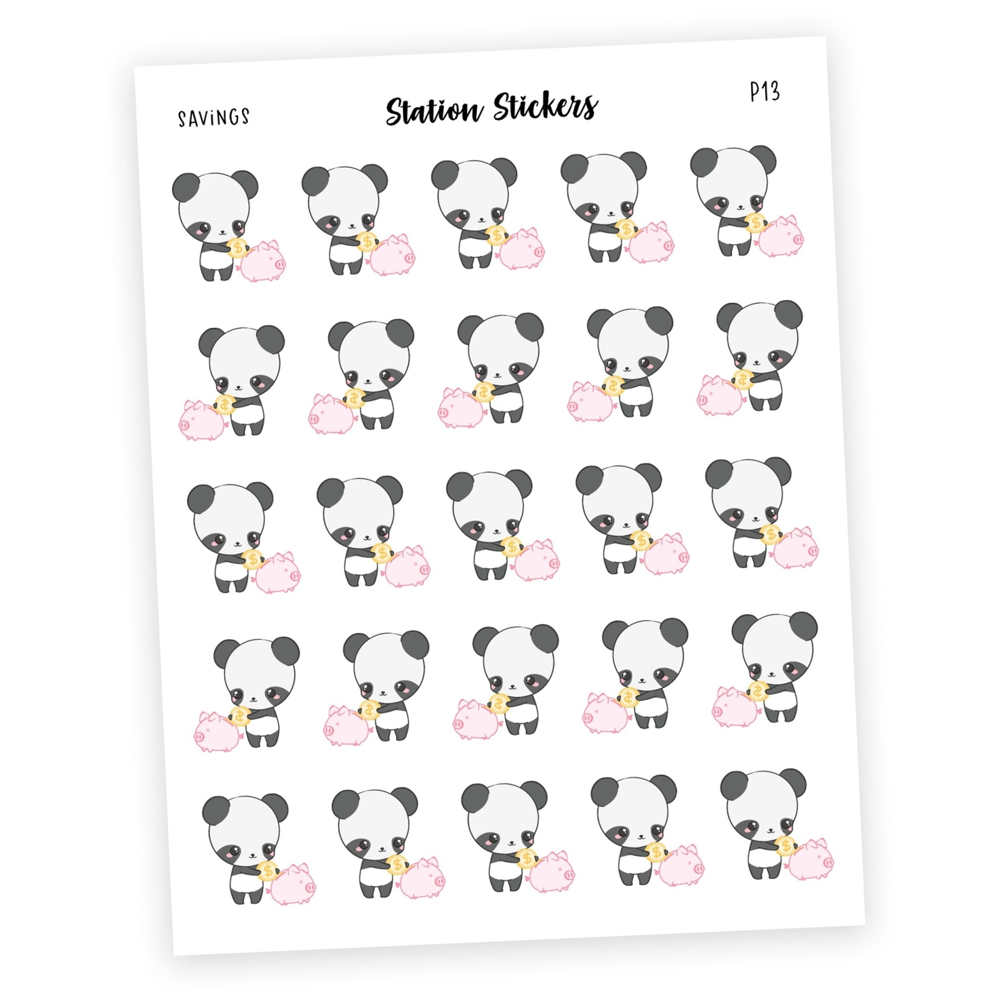 SAVINGS • PANDA [COMING 8/21] - Station Stickers
