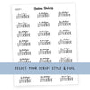 SCOOP LITTERBOX • Script Stickers - Station Stickers
