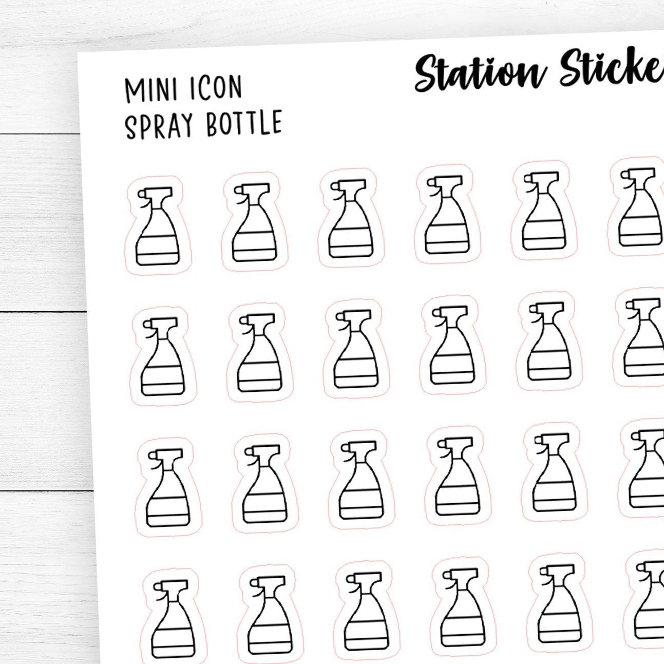 Spray Bottle Icon Stickers