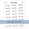 Sprouts • Script Stickers - Station Stickers