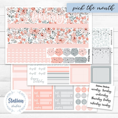 Standard 1.6" Monthly • Blossom - Station Stickers