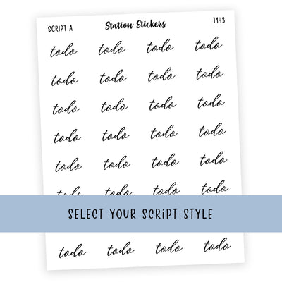 TO DO • Script Stickers