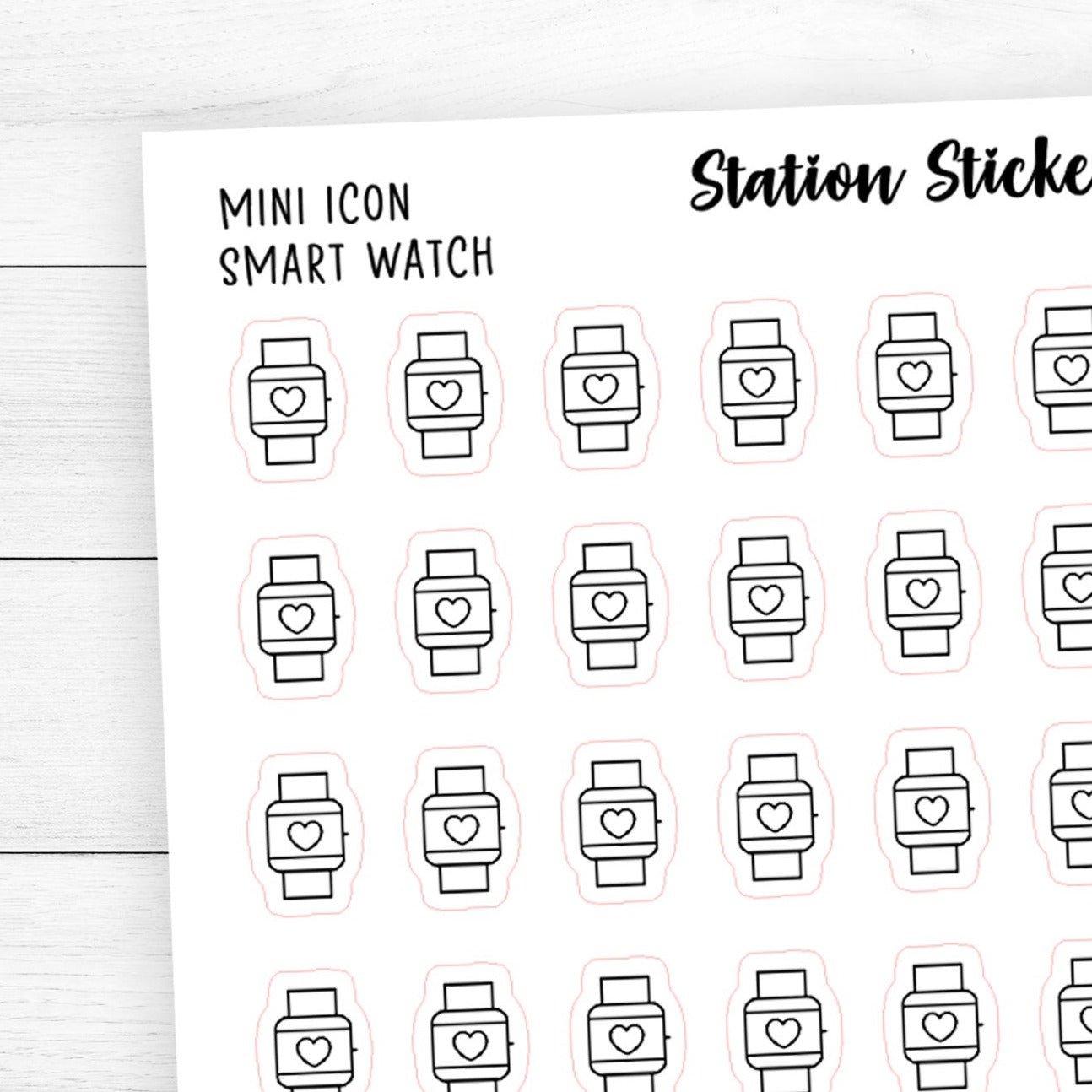 Watch Mini Icon Stickers