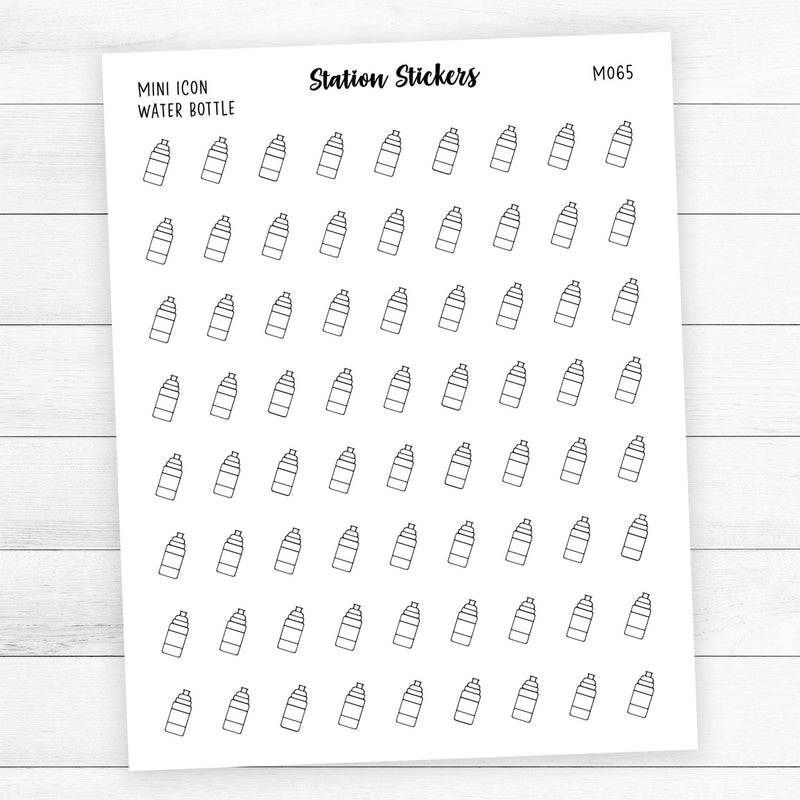 Water Bottles Icon Stickers