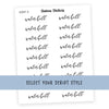 Waterbill Script Stickers