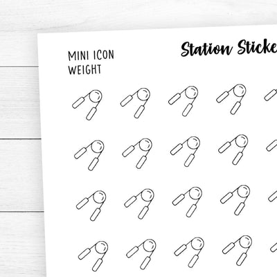 Weights 2 Icon Stickers - Station Stickers